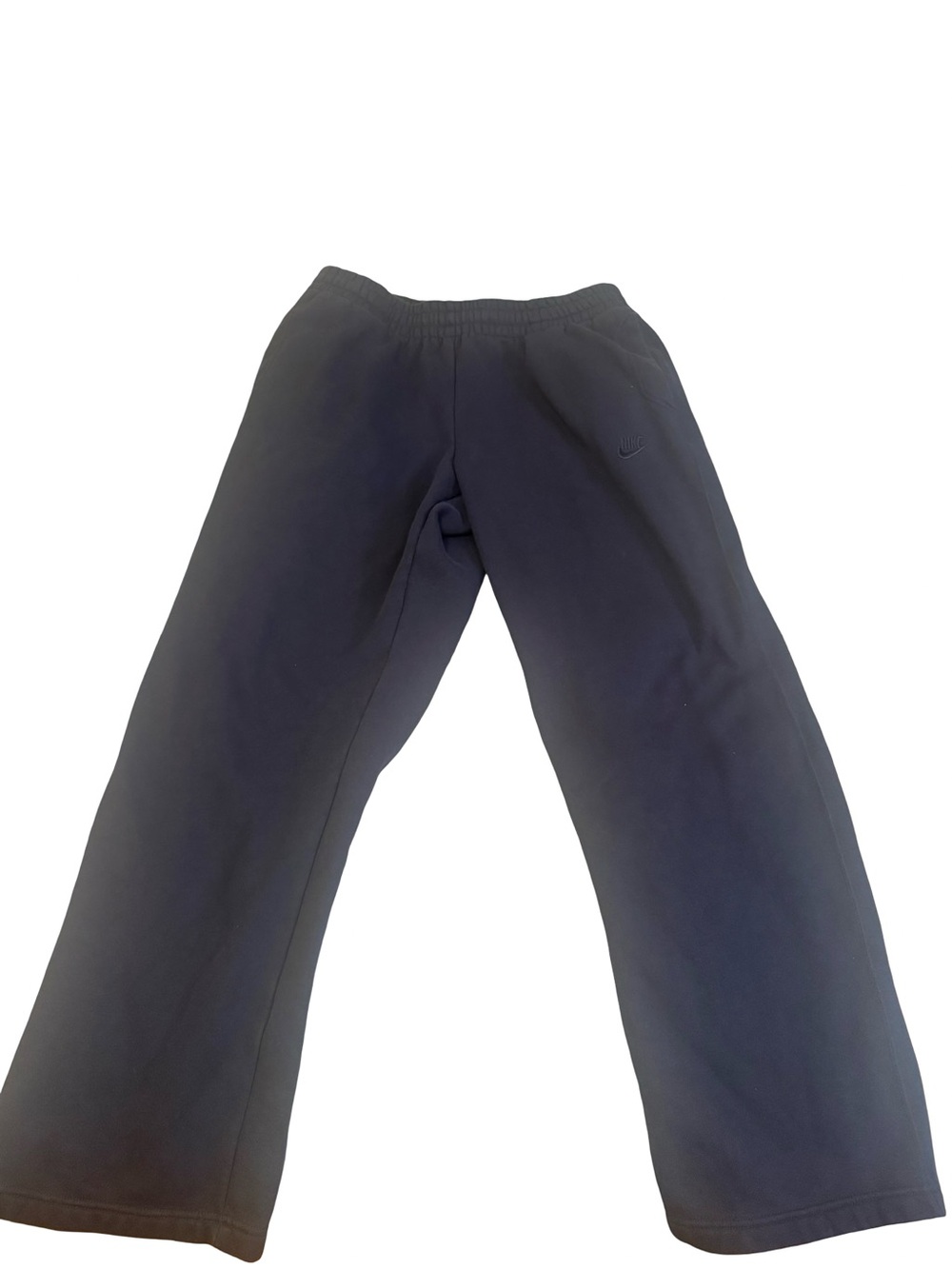 Nike Men's Black Relaxed Sweatpants with Subtle Swoosh